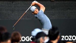 Xander Schauffele tees off at 2021 Zozo Championship