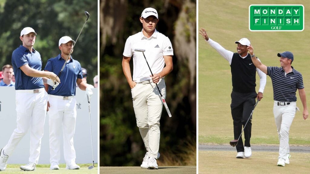 Patrick Cantlay, Xander Schauffele, Collin Morikawa, Tiger Woods and Rory McIlroy all make their way into this week's Monday Finish.