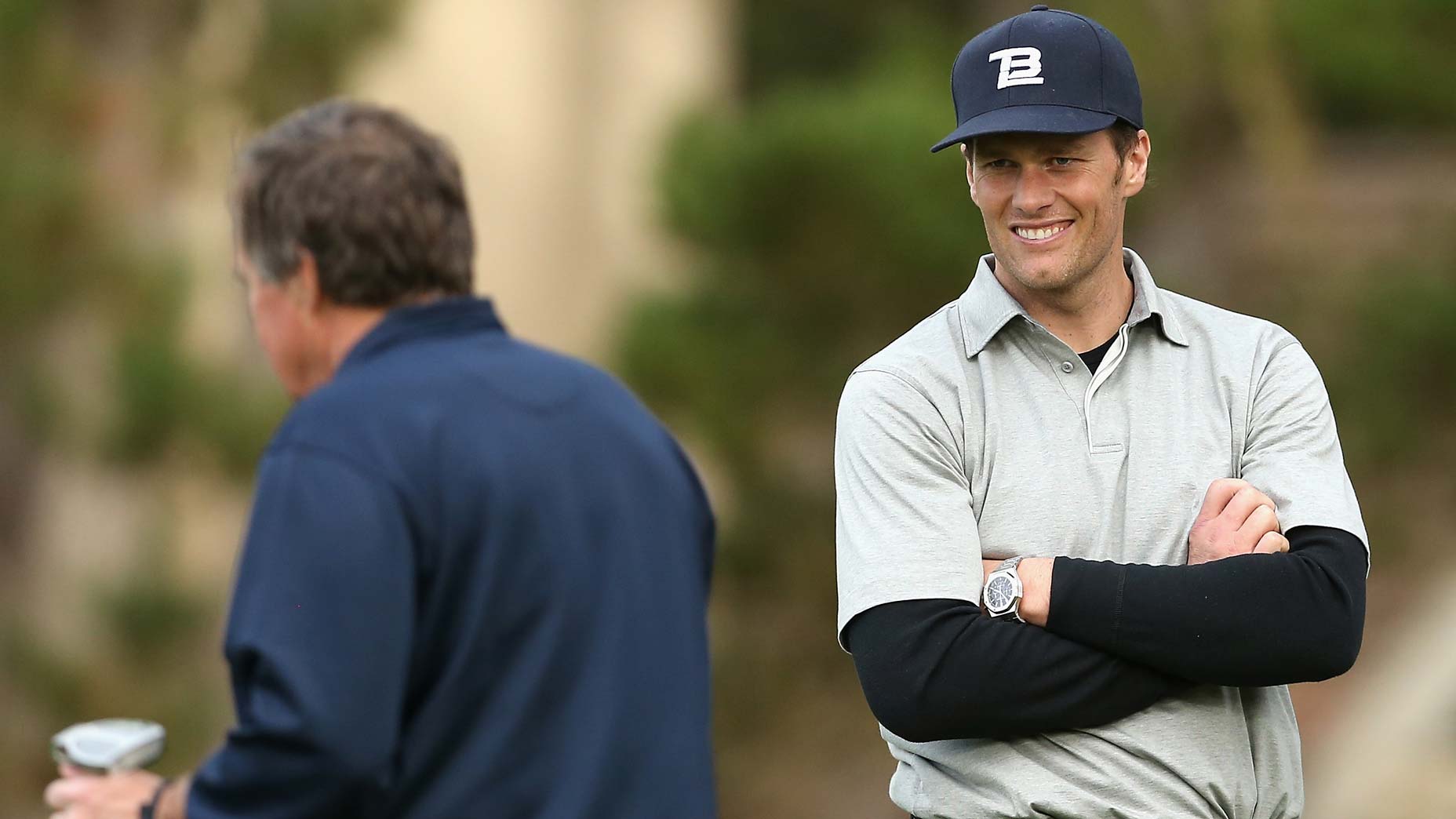 Tom Brady and Bill Belichick at the AT&T Pebble Beach Pro-Am.