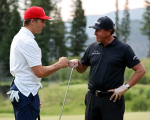 Tom Brady's Match partners have included Phil Mickelson and Aaron Rodgers.