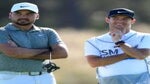 Jason Day talks with caddie during 2020 RSM Classic