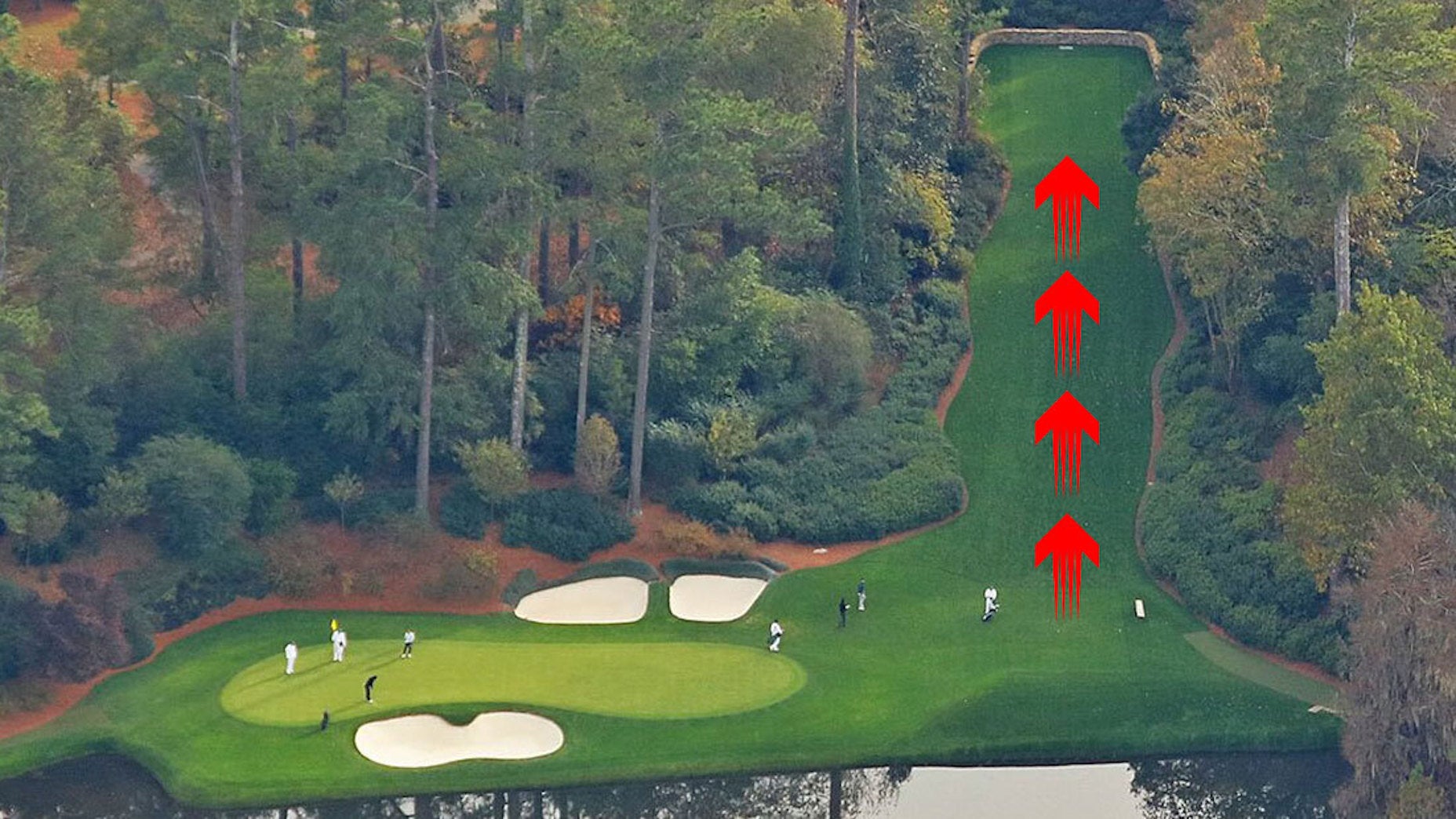 Augusta National's new, longer 13th tee looks like it's open for play