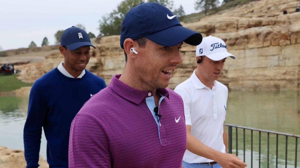 Tiger Woods, Rory McIlroy and Justin Thomas