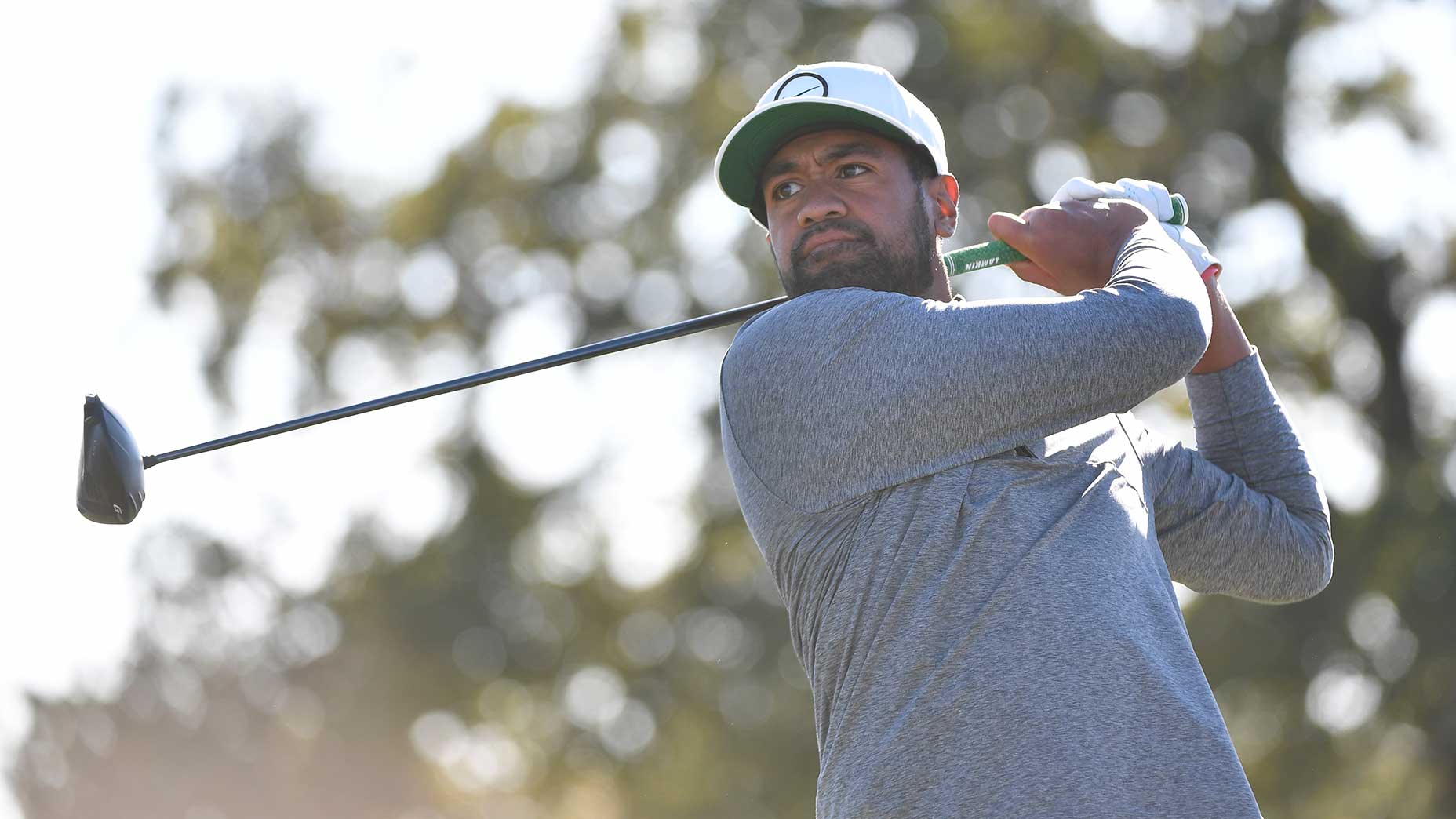 tony finau hits a drive