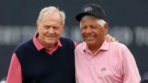 lee trevino at 2022 open championship with jack nicklaus