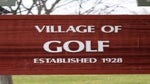 village golf sign