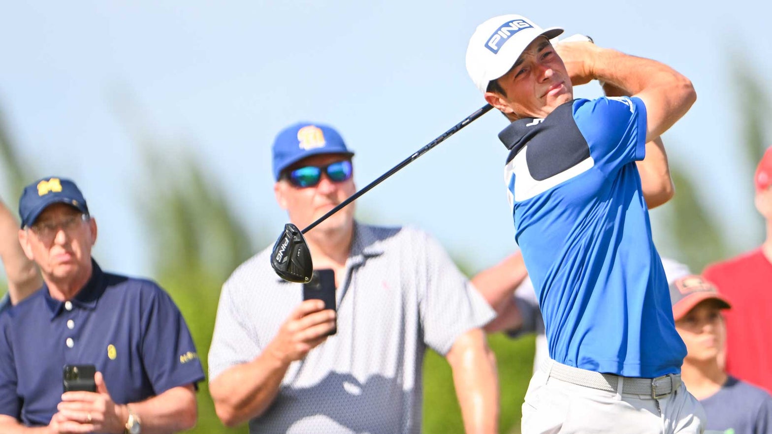 Viktor Hovland's clubs at the Hero World Challenge Winner's bag