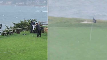 A player hit a driver to within 5 feet at No. 7 at Pebble Beach over the weekend.