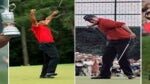 Tiger Woods at the 2000 Open Championship, 2019 Masters, 1997 Masters and 2008 U.S. Open.