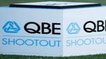 Golf tee marker at 2021 QBE Shootout