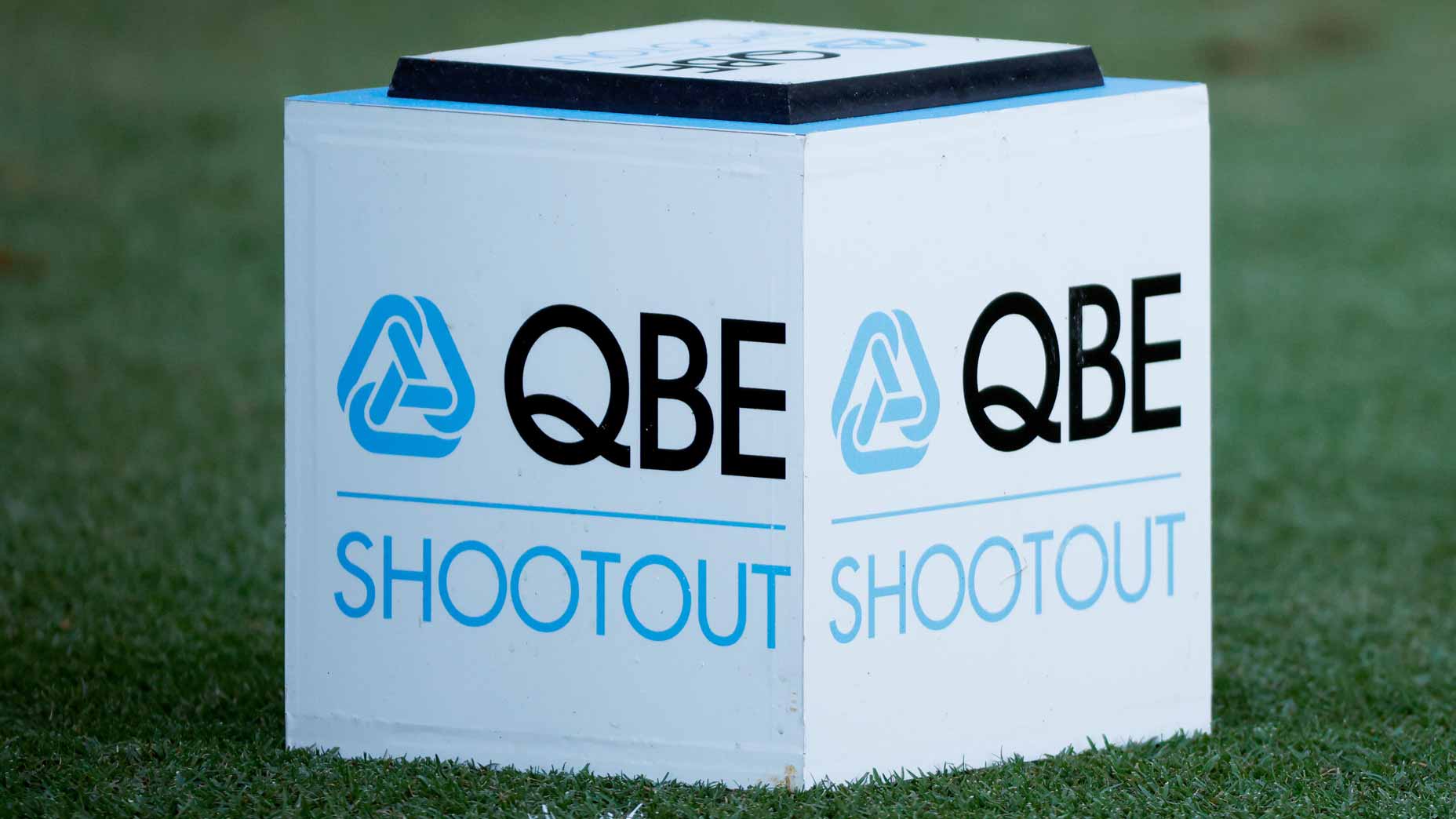 Golf tee marker at 2021 QBE Shootout