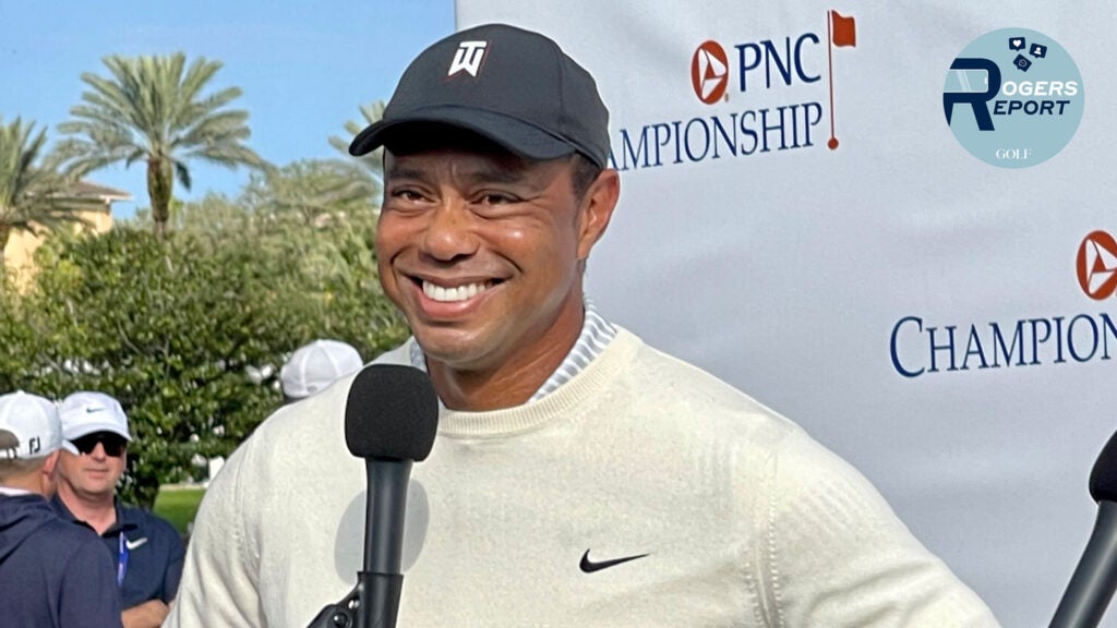 Tiger on Friday at the PNC Championship