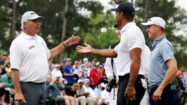 Fred Husbands, Tiger Woods, Justin Thomas