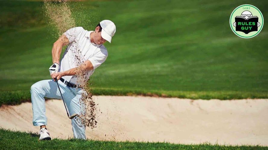 If you accidentally drive over your ball, can you take free relief?