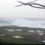 waves behind cypress point 16th hole