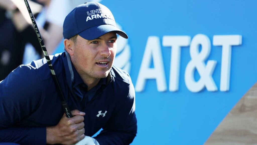 Jordan Spieth pictured at 2022 AT&T Pebble Beach Pro-Am