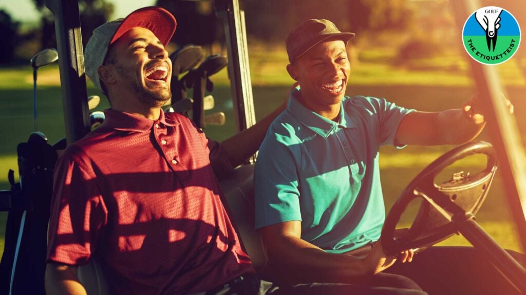 golfers laughing