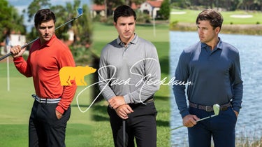 The GOLF Pro Shop is your source for genuine Jack Nicklaus apparel and accessories from the Nicklaus brand itself. To debut our five newest editions to the Nicklaus collection, we're offering up to 26{588b6a73d0fd0030a7dfcc3258d1c6d259509b7ec0f2eecf331d98a5c91e6f21} off on these five styles.