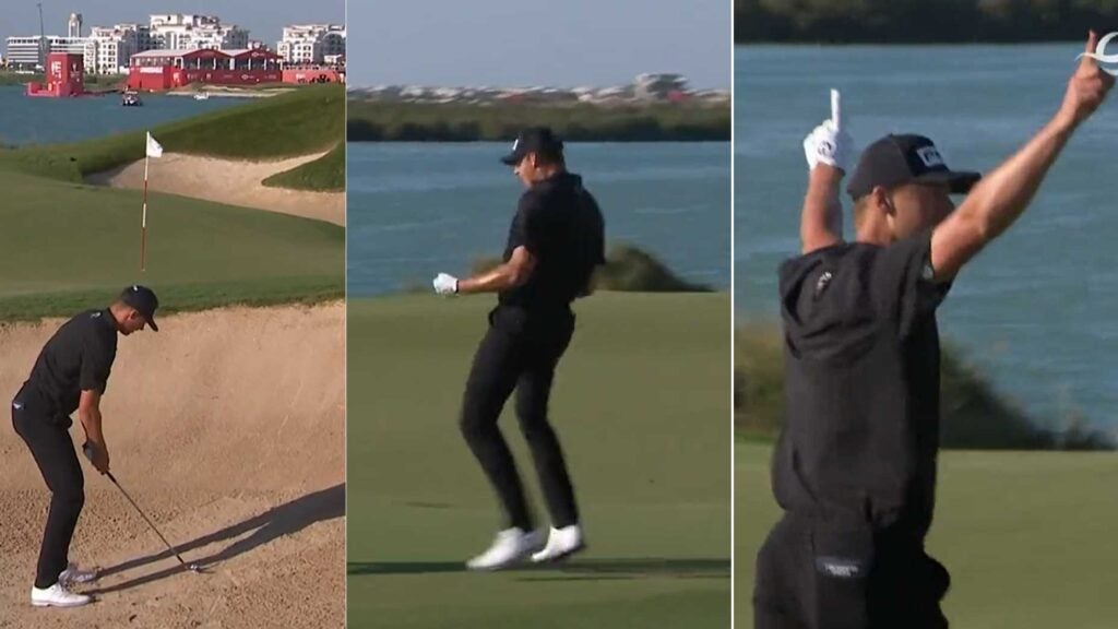 Victor Perez provided some fireworks Sunday at the Abu Dhabi HSBC Championship