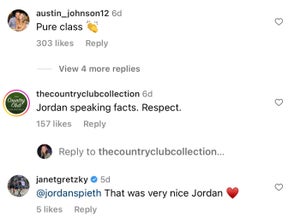 Austin Johnson and Janet Gretzky's comments