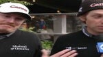 Joel Dahmen and celebrity partner Ben Rector give an interview with CBS.