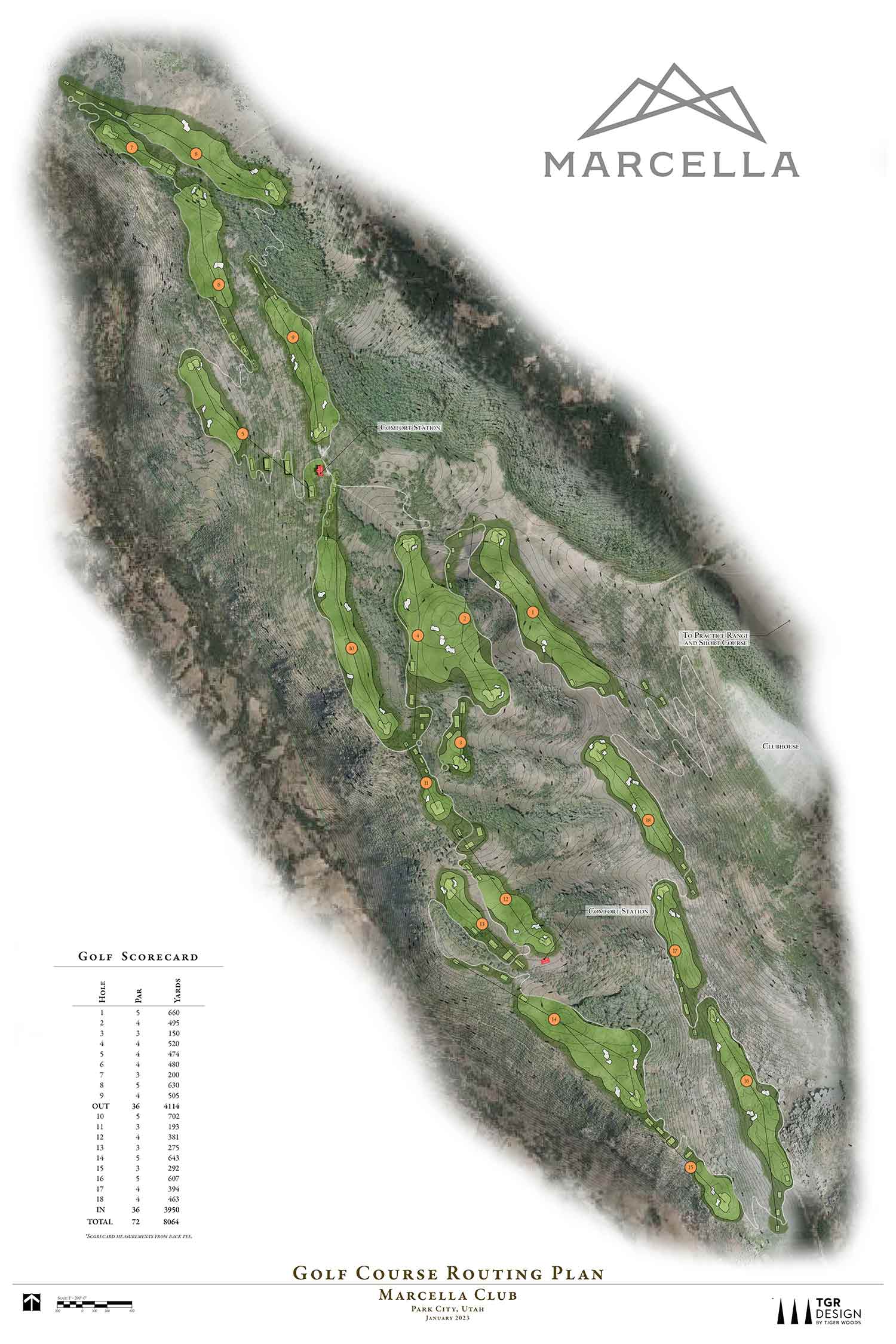 Marcella Club Illustrative Routing