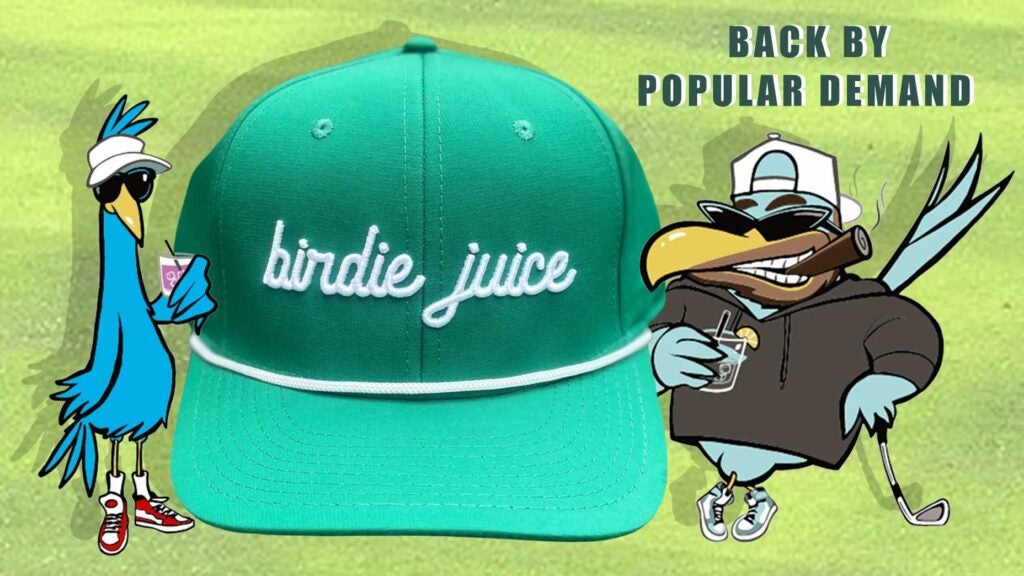 Birdie Juice green rope hat