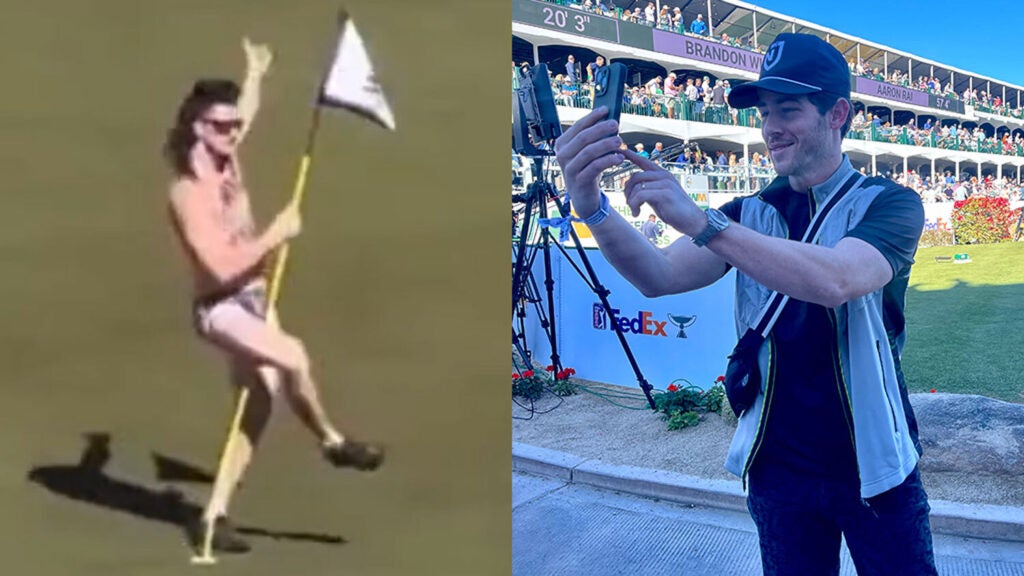 Friday at the WM Phoenix Open saw both a streaker and Nick Jonas.