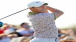 Rory McIlroy watches drive at the 2021 WM Phoenix Open