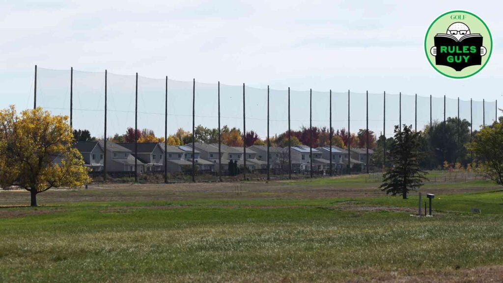 fence on golf course