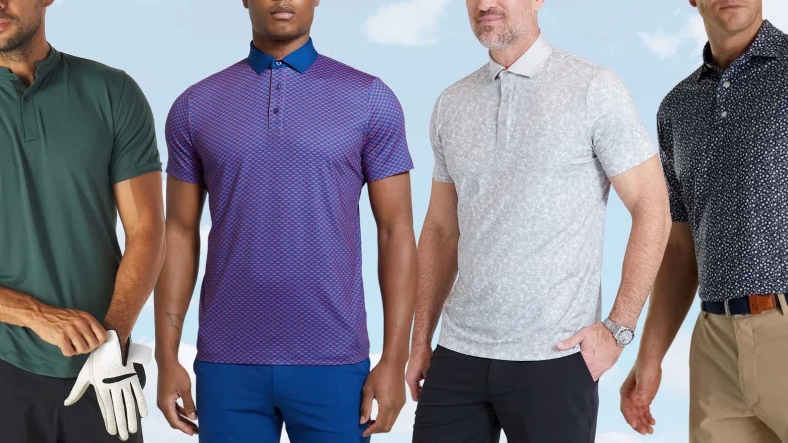 Gucci Men's Pique Collar Logo Short Sleeve Shirt in Sky Blue, Size S | End Clothing
