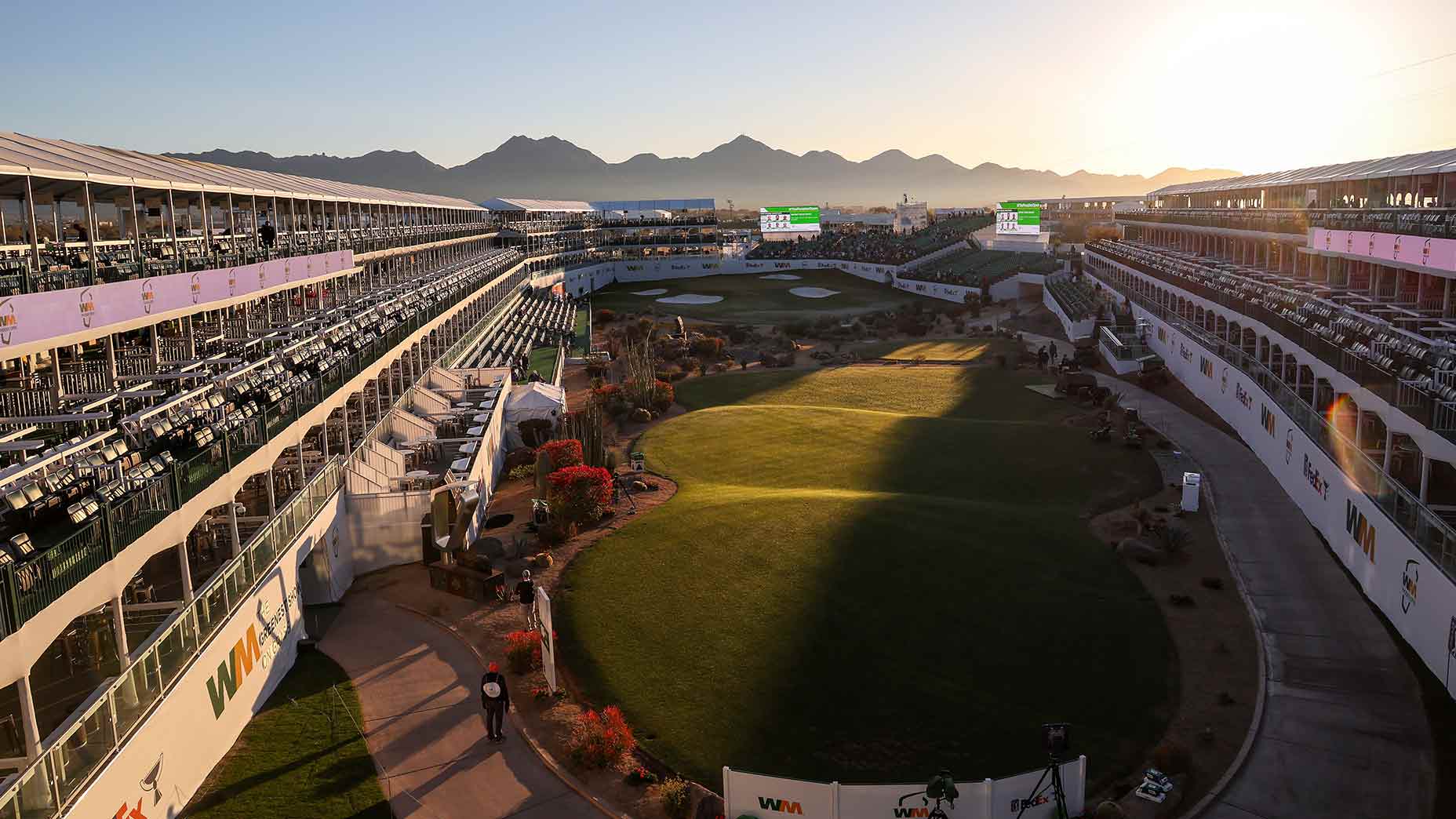 The 16th hole at tpc scottsdale's stadium course