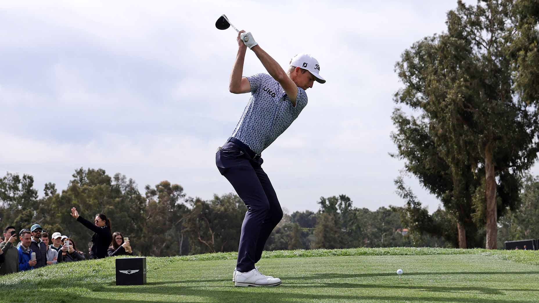 Will Zalatoris tees off