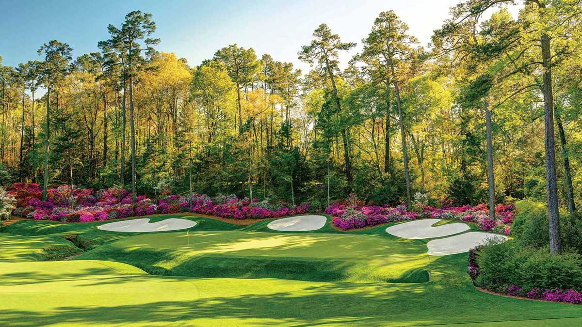 The 13th hole at Augusta National.