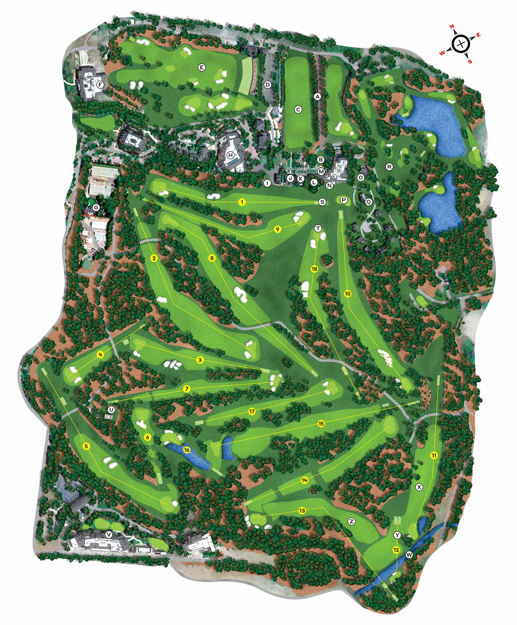 Masters 2023: Augusta National course map, buildings, landmarks