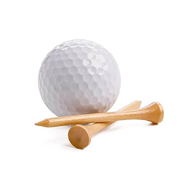 Package of 100 Tees Wood Golf Tees Wooden Tee Golf Ball