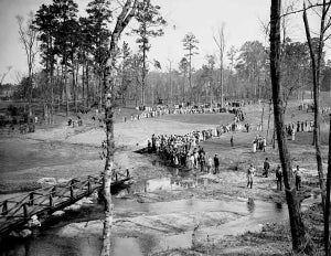 the 12th hole at augusta national in 1934.