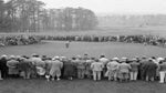 Bobby Jones rolls a putt during the Augusta National Invitational Tournament in Augusta, Ga., on March 23, 1934.