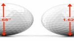 two golf ball sizes