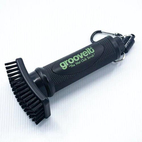 Cleaning Brush For Golf Club With Carabiner Groove Sharpener