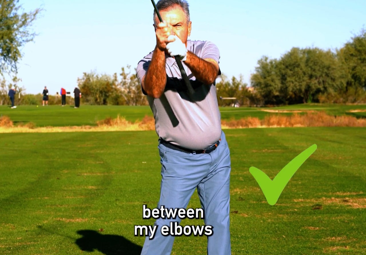 How to keep the club between your elbows like Jack Nicklaus