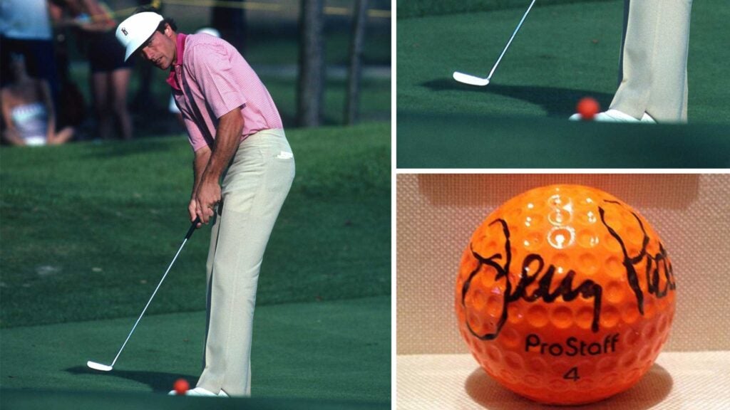 jerry pate at players with orange ball