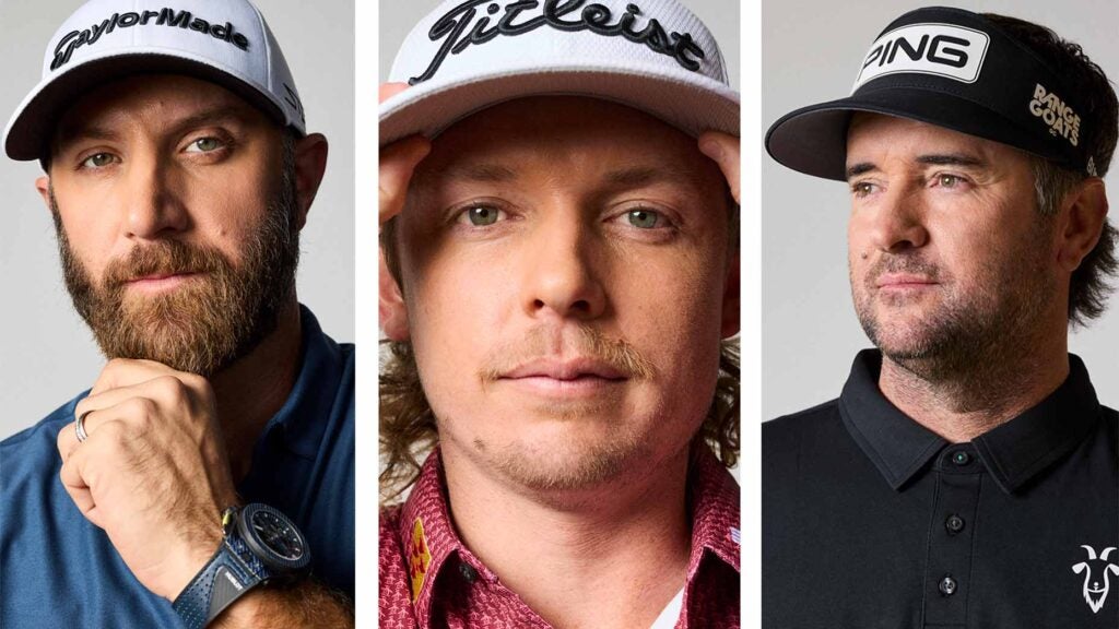 Dustin Johnson, Cameron Smith and Bubba Watson.