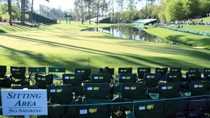 green chairs at the masters