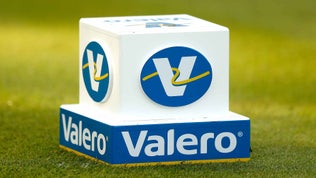 Tee marker at Valero Texas Open