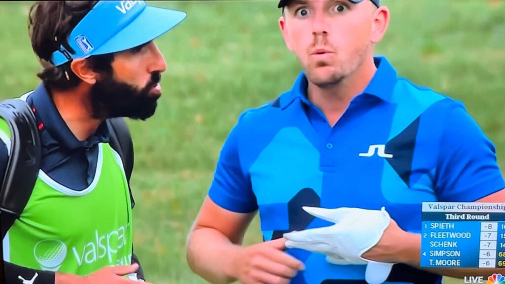 Tour pro, caddie get into heated argument after caddie questions move