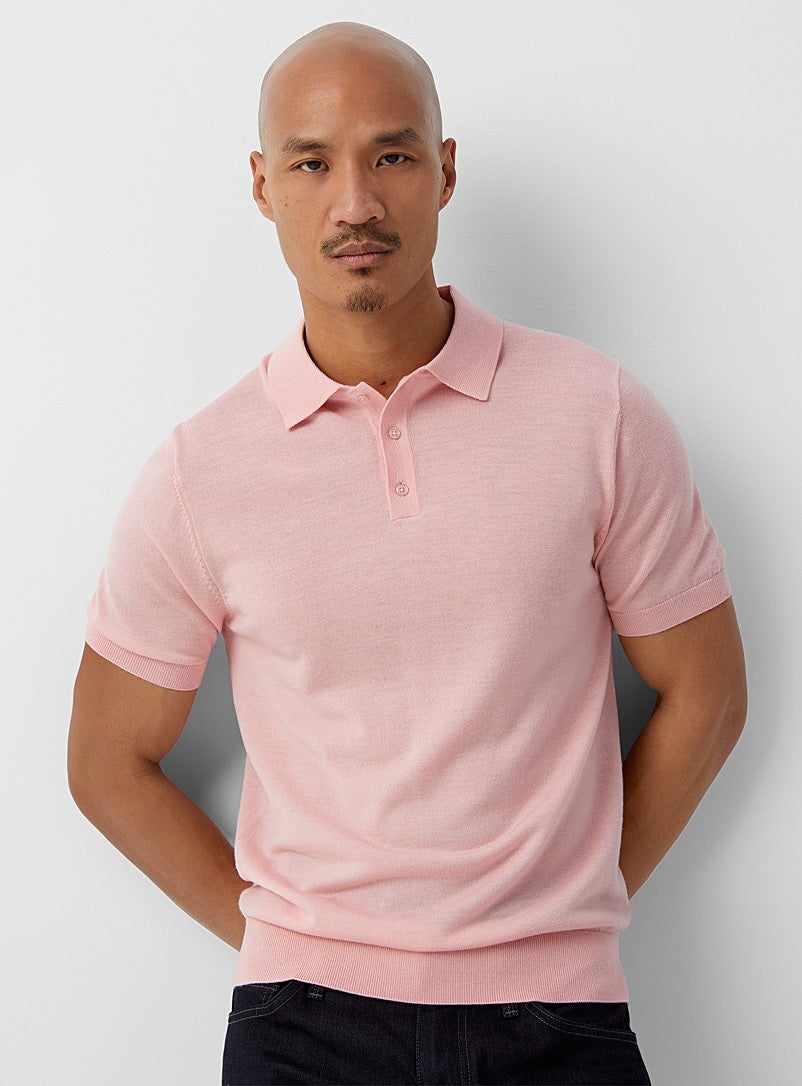 Responsible merino wool polo