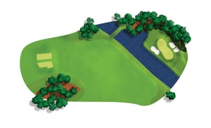 Augusta National 12th hole rendering