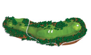 Augusta National 5th hole rendering