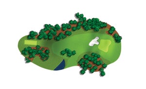 Augusta National 6th hole rendering